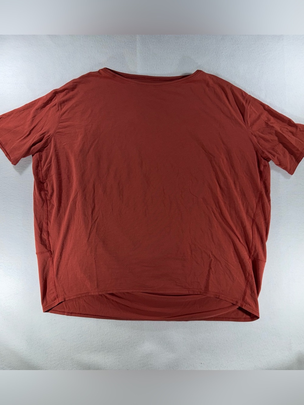 Lululemon Back in Action Short Sleeve Shirt Cayenne casual workout relaxed